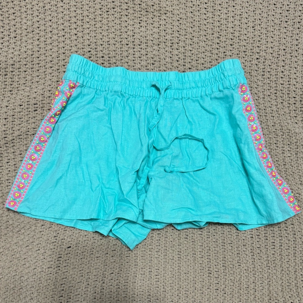 Vineyard Vines Beaded Linen Shorts